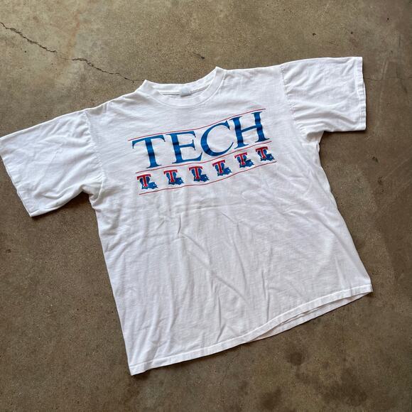 Vintage 90's Louisiana Tech T-Shirt XL - Picture 2 of 5